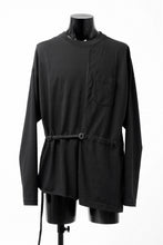画像をギャラリービューアに読み込む, FACETASM ASSYMETRICAL BELTED LS TOP (BLACK)