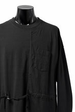 画像をギャラリービューアに読み込む, FACETASM ASSYMETRICAL BELTED LS TOP (BLACK)