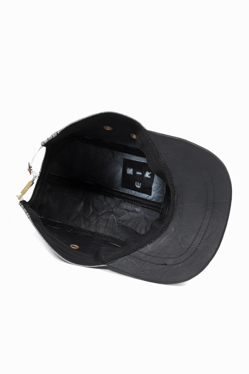 画像をギャラリービューアに読み込む, ierib exclusive delorean cap / DYNEEMA Leather (BLACK)