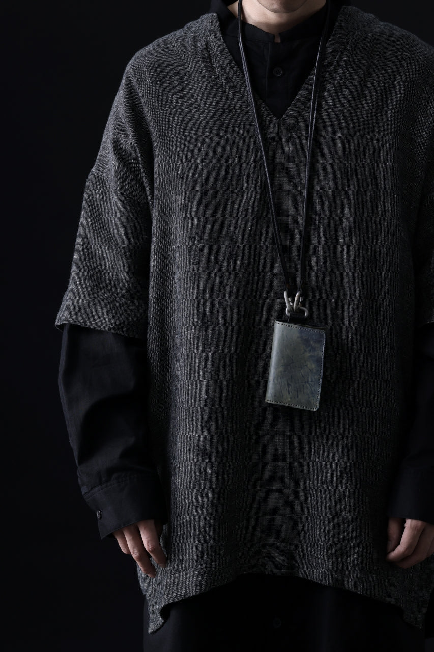 画像をギャラリービューアに読み込む, ierib smart folding neck wallet / Marble Cordovan (BLACK-B)