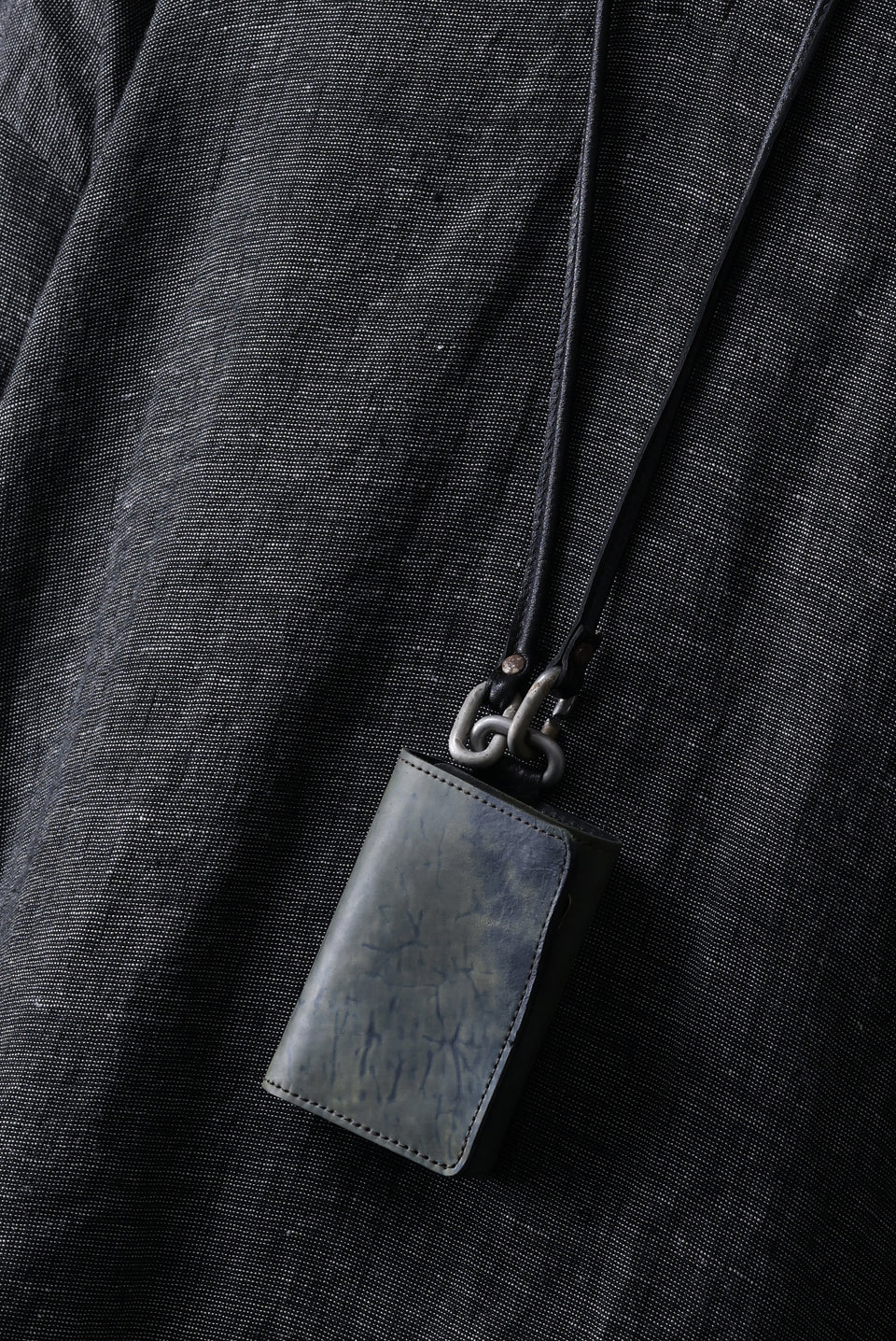 画像をギャラリービューアに読み込む, ierib smart folding neck wallet / Marble Cordovan (BLACK-B)