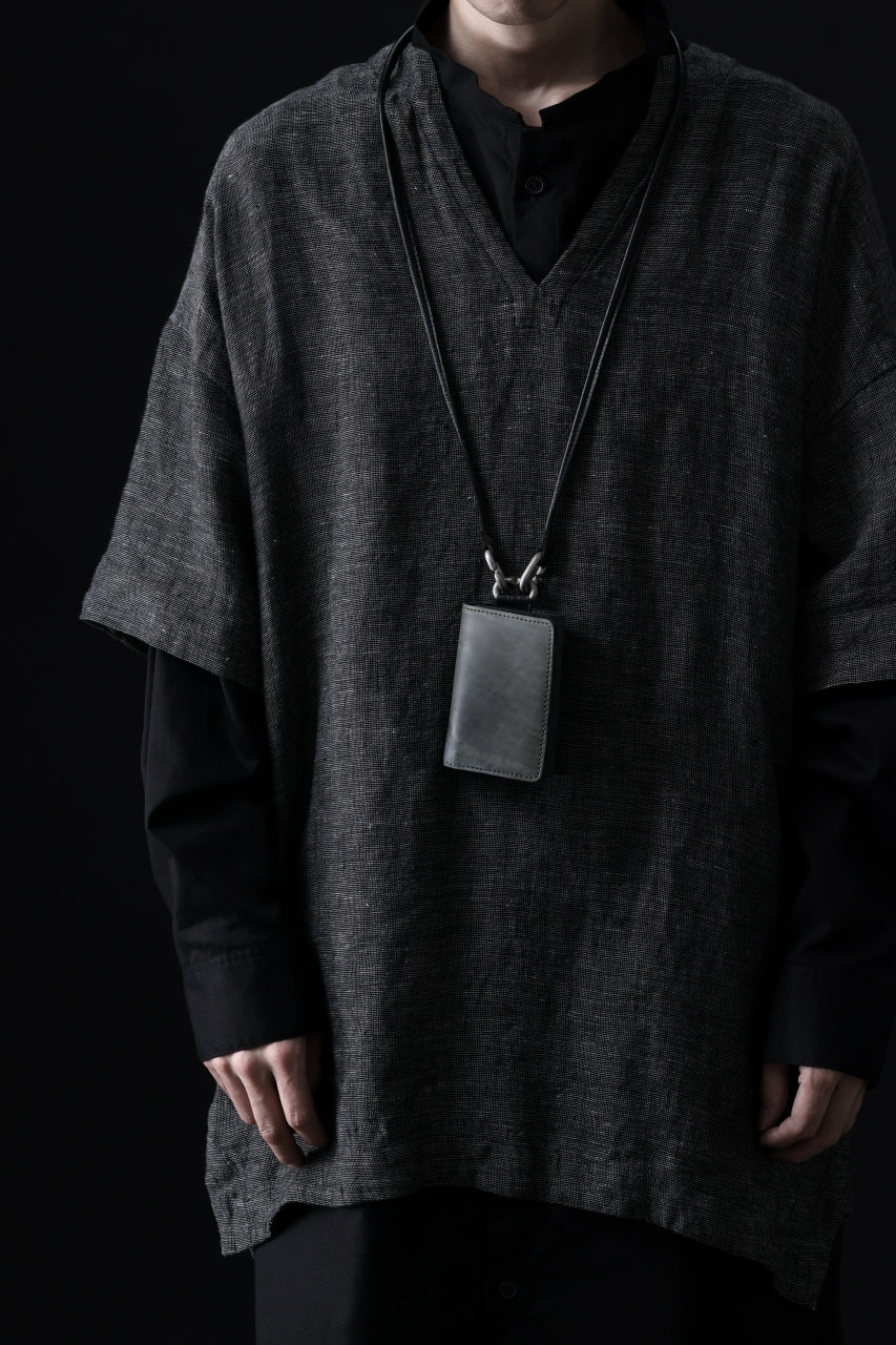 画像をギャラリービューアに読み込む, ierib smart folding neck wallet / Marble Cordovan (BLACK-C)