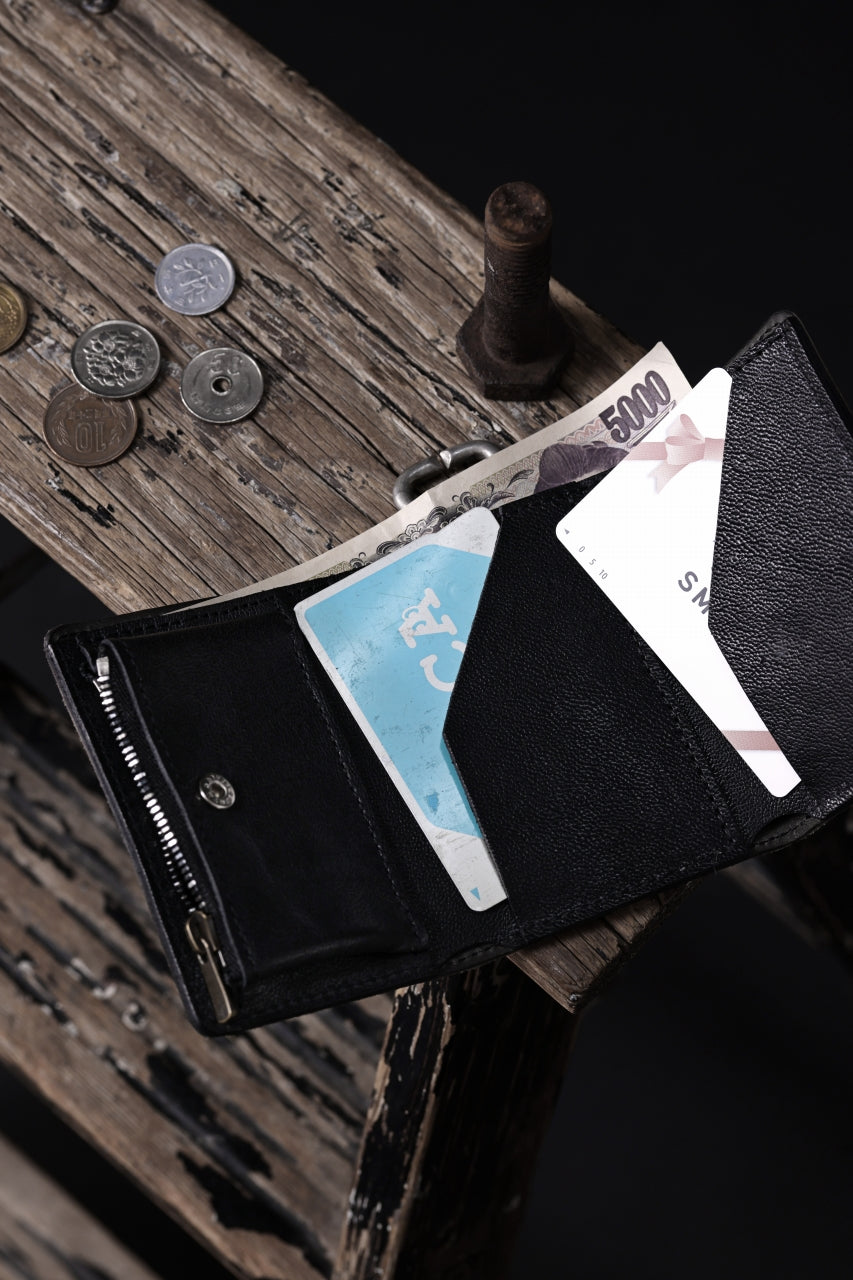 画像をギャラリービューアに読み込む, ierib smart folding neck wallet / Marble Cordovan (BLACK-C)