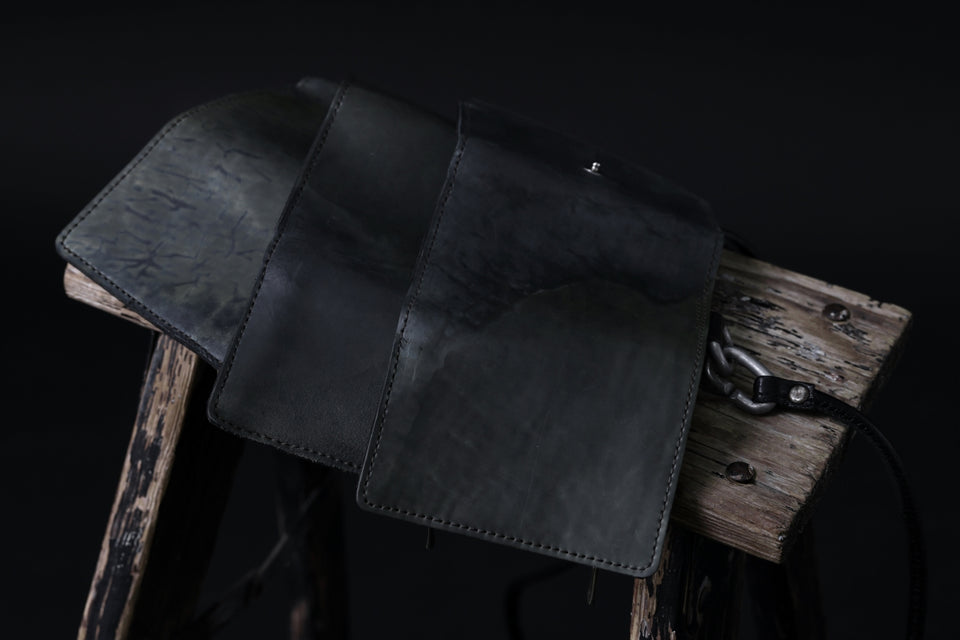 画像をギャラリービューアに読み込む, ierib smart folding neck wallet / Marble Cordovan (BLACK-B)