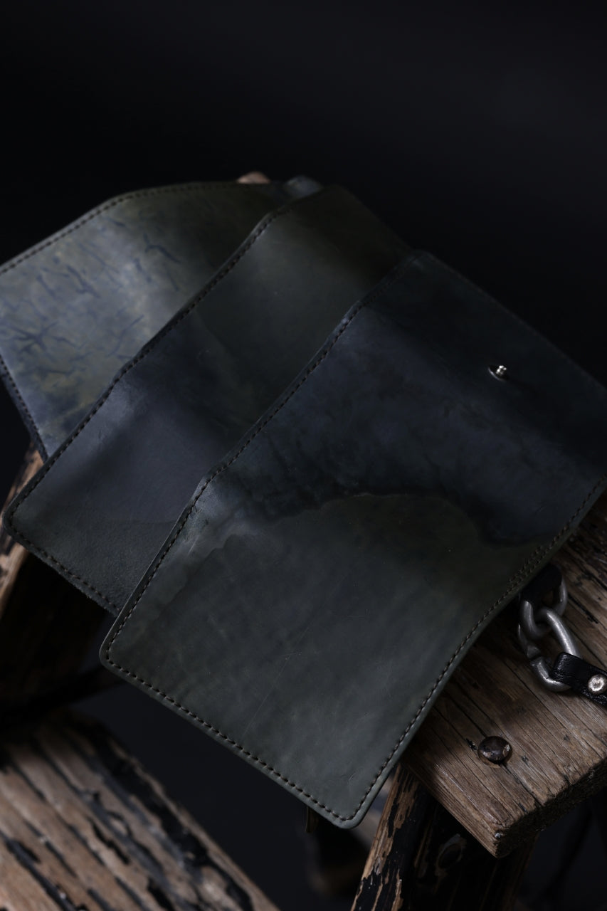 画像をギャラリービューアに読み込む, ierib smart folding neck wallet / Marble Cordovan (BLACK-B)
