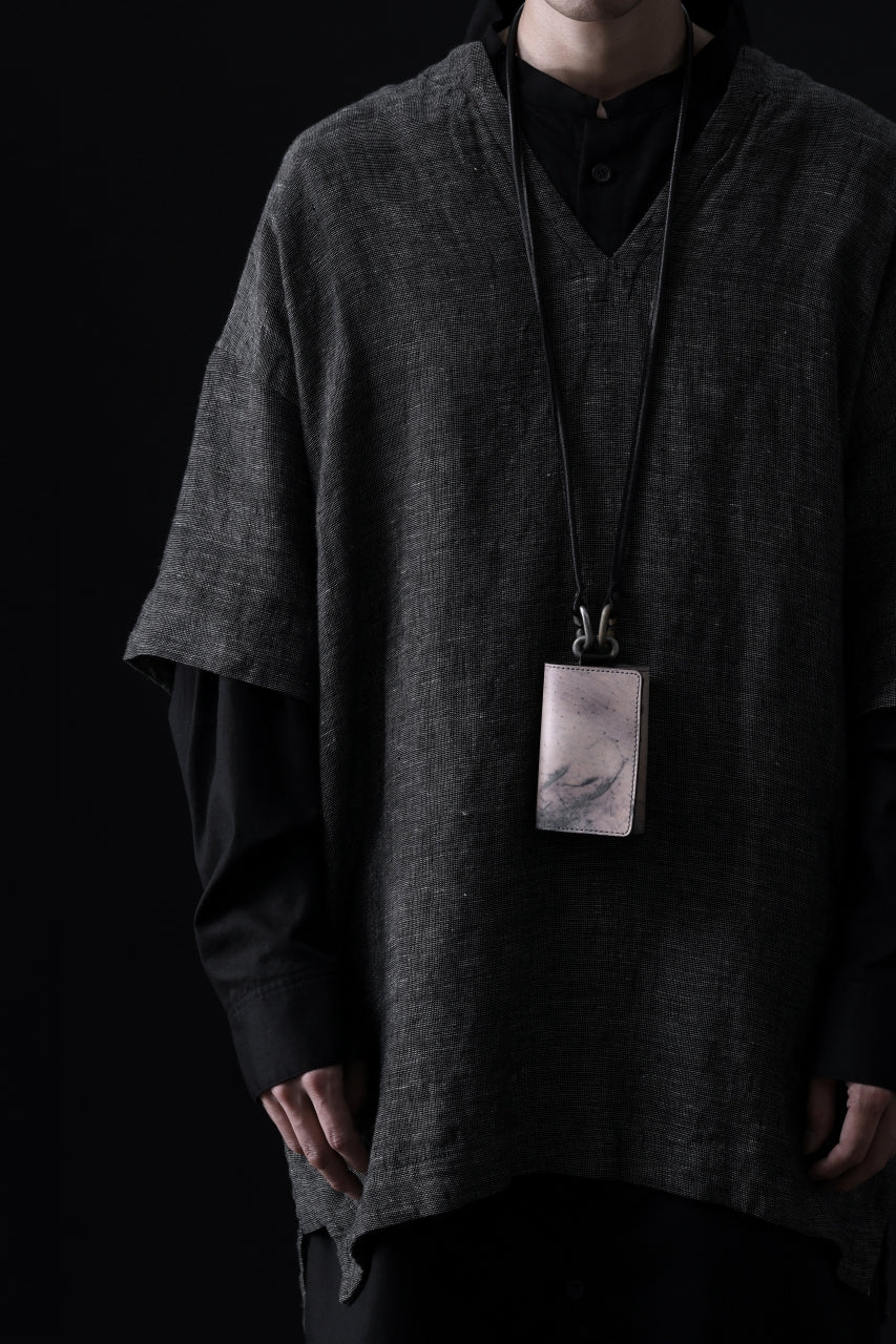 画像をギャラリービューアに読み込む, ierib smart folding neck wallet / Marble Cordovan (GREY-B)