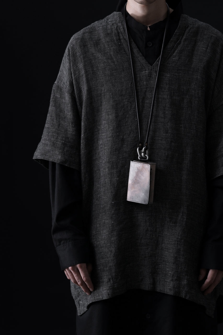 画像をギャラリービューアに読み込む, ierib smart folding neck wallet / Marble Cordovan (GREY-A)