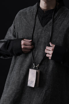 画像をギャラリービューアに読み込む, ierib smart folding neck wallet / Marble Cordovan (GREY-B)