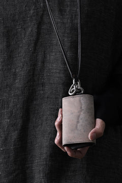 画像をギャラリービューアに読み込む, ierib smart folding neck wallet / Marble Cordovan (GREY-A)