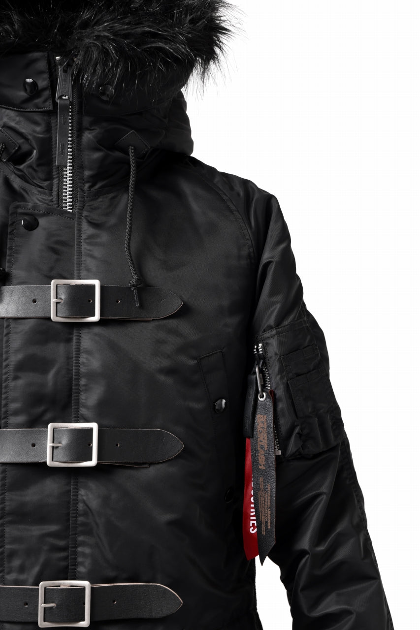 画像をギャラリービューアに読み込む, ISAMU KATAYAMA BACKLASH xx ALPHA INDUSTRIES N-3B JACKET (BLACK)