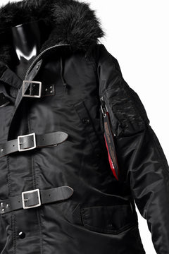 画像をギャラリービューアに読み込む, ISAMU KATAYAMA BACKLASH xx ALPHA INDUSTRIES N-3B JACKET (BLACK)