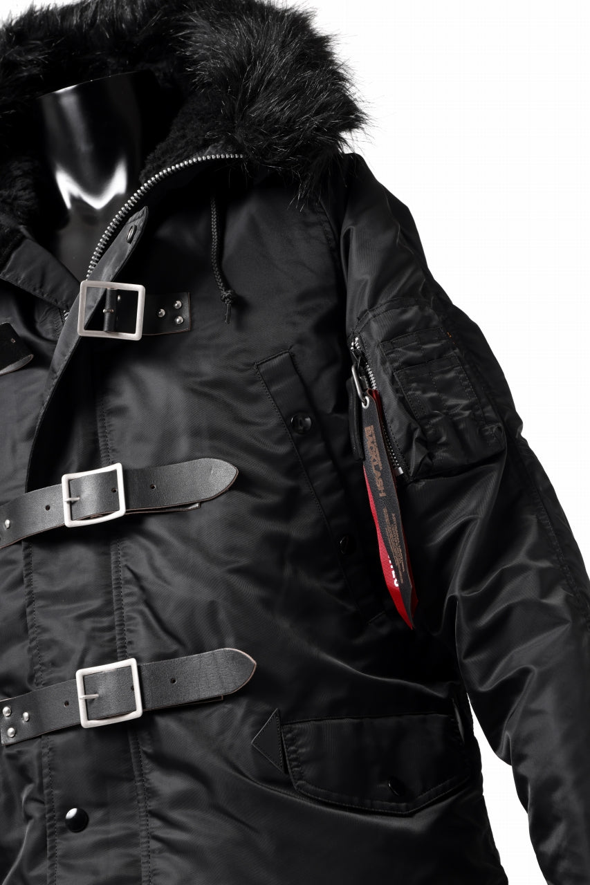 画像をギャラリービューアに読み込む, ISAMU KATAYAMA BACKLASH xx ALPHA INDUSTRIES N-3B JACKET (BLACK)