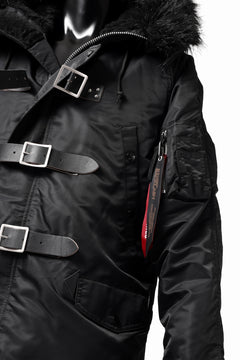 画像をギャラリービューアに読み込む, ISAMU KATAYAMA BACKLASH xx ALPHA INDUSTRIES N-3B JACKET (BLACK)