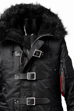 画像をギャラリービューアに読み込む, ISAMU KATAYAMA BACKLASH xx ALPHA INDUSTRIES N-3B JACKET (BLACK)