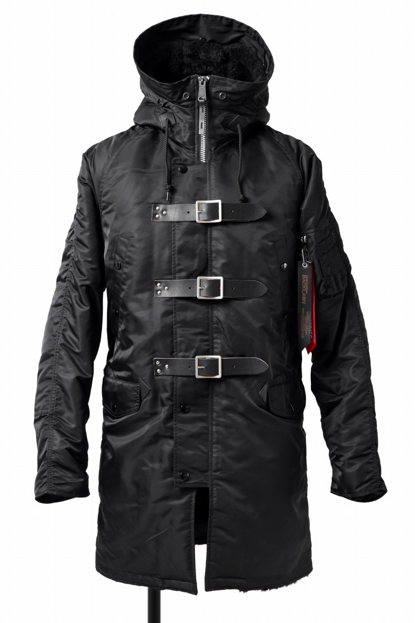 画像をギャラリービューアに読み込む, ISAMU KATAYAMA BACKLASH xx ALPHA INDUSTRIES N-3B JACKET (BLACK)