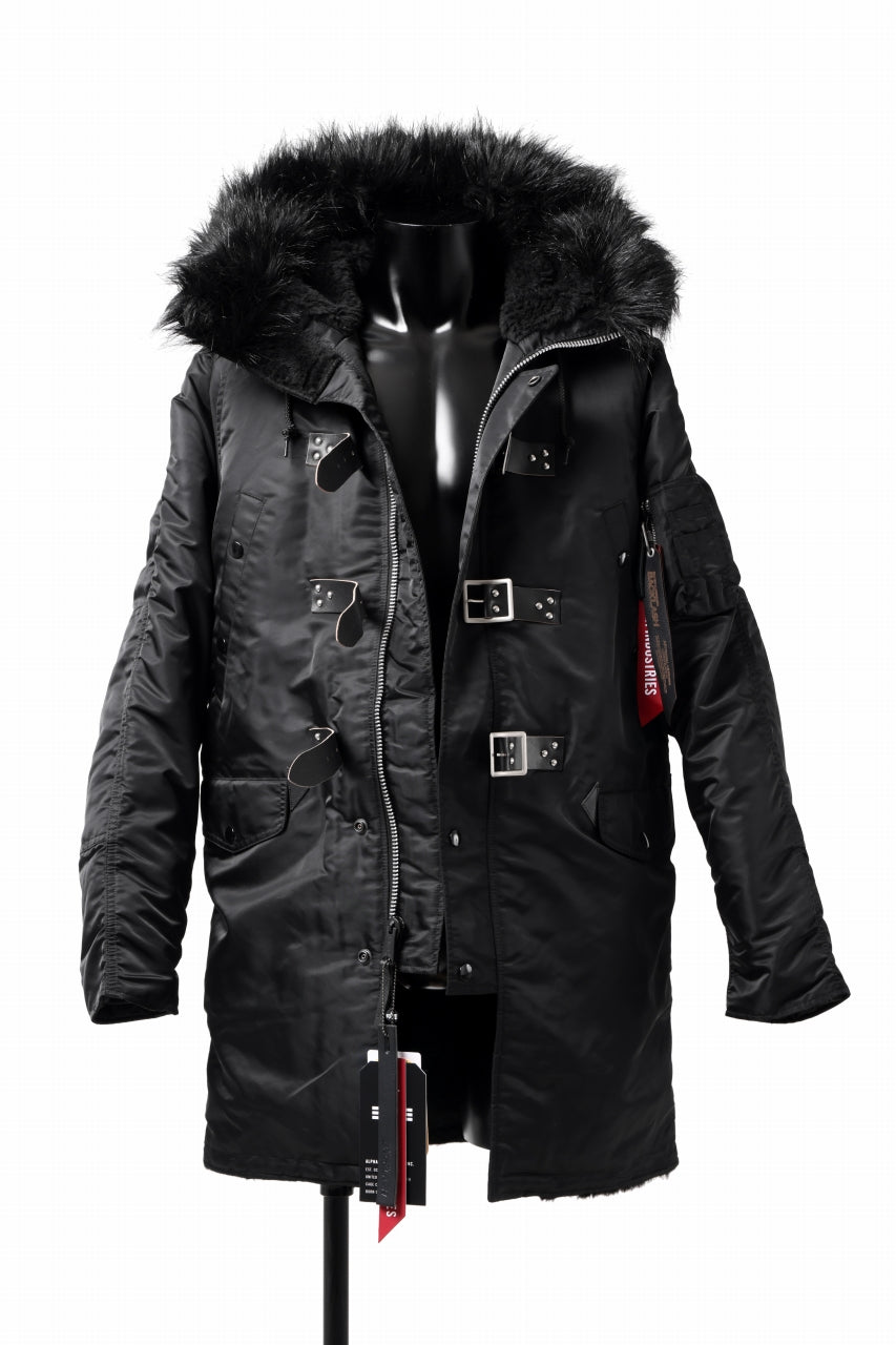 画像をギャラリービューアに読み込む, ISAMU KATAYAMA BACKLASH xx ALPHA INDUSTRIES N-3B JACKET (BLACK)