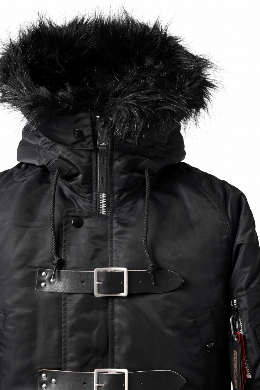 画像をギャラリービューアに読み込む, ISAMU KATAYAMA BACKLASH xx ALPHA INDUSTRIES N-3B JACKET (BLACK)
