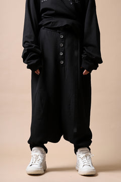 画像をギャラリービューアに読み込む, SOSNOVSKA exclusive KNEE ELLIPSED PANTS (BLACK)