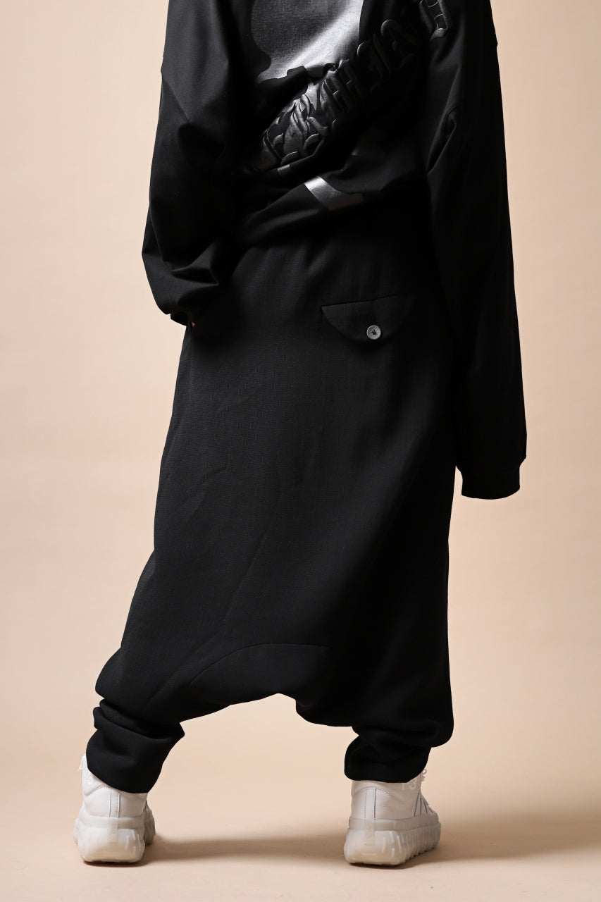 画像をギャラリービューアに読み込む, SOSNOVSKA exclusive KNEE ELLIPSED PANTS (BLACK)