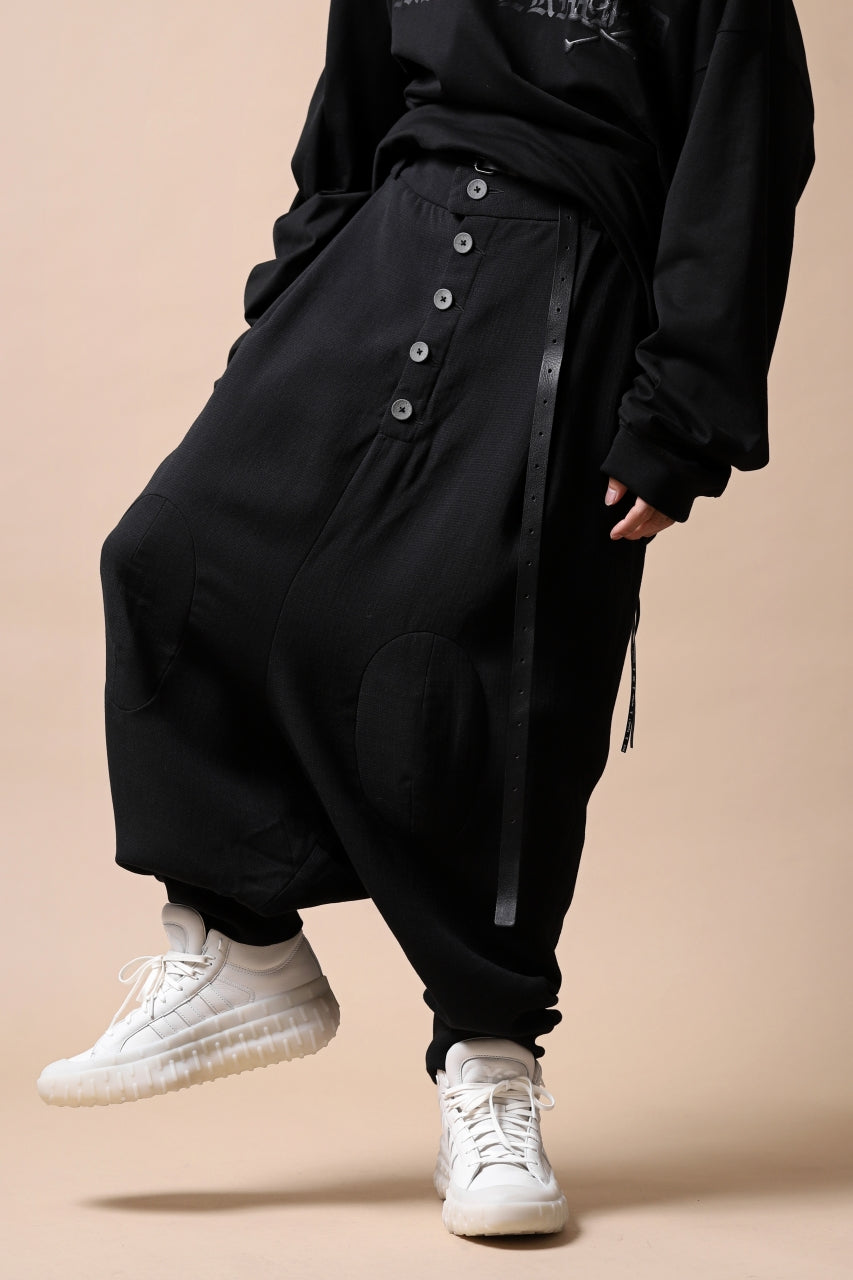 画像をギャラリービューアに読み込む, SOSNOVSKA exclusive KNEE ELLIPSED PANTS (BLACK)