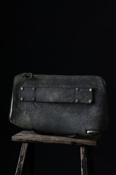 画像をギャラリービューアに読み込む, ierib onepiece clutch-bag / Marble Culatta (BLACK #A)