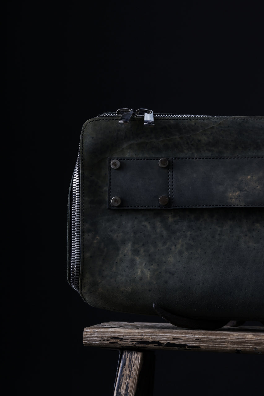 画像をギャラリービューアに読み込む, ierib onepiece clutch-bag / Marble Culatta (BLACK #A)