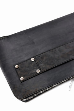 画像をギャラリービューアに読み込む, ierib onepiece clutch-bag / Shell Cordovan (MARBLE GREY #A)