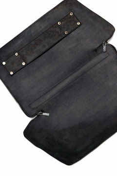 画像をギャラリービューアに読み込む, ierib onepiece clutch-bag / Shell Cordovan (MARBLE GREY #A)