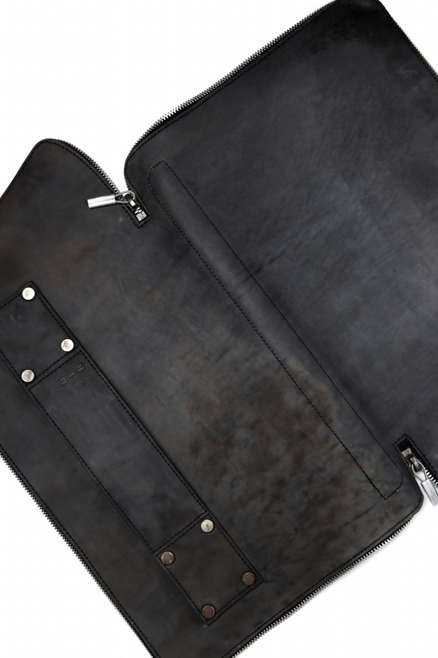 画像をギャラリービューアに読み込む, ierib onepiece clutch-bag / Shell Cordovan (MARBLE GREY #B)