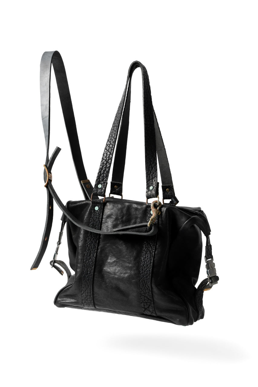画像をギャラリービューアに読み込む, ierib exclusive 2way Doctors Bag with Strap Belt / FVT Oiled Horse (BLACK)