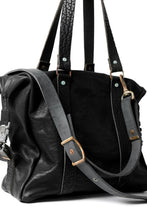 画像をギャラリービューアに読み込む, ierib exclusive 2way Doctors Bag with Strap Belt / FVT Oiled Horse (BLACK)