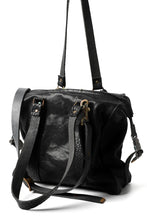 画像をギャラリービューアに読み込む, ierib exclusive 2way Doctors Bag with Strap Belt / FVT Oiled Horse (BLACK)