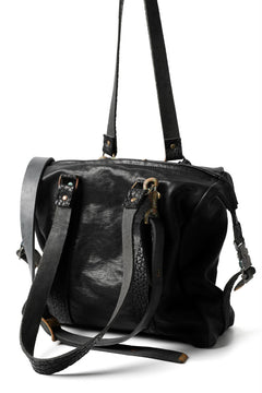 画像をギャラリービューアに読み込む, ierib exclusive 2way Doctors Bag with Strap Belt / FVT Oiled Horse (BLACK)