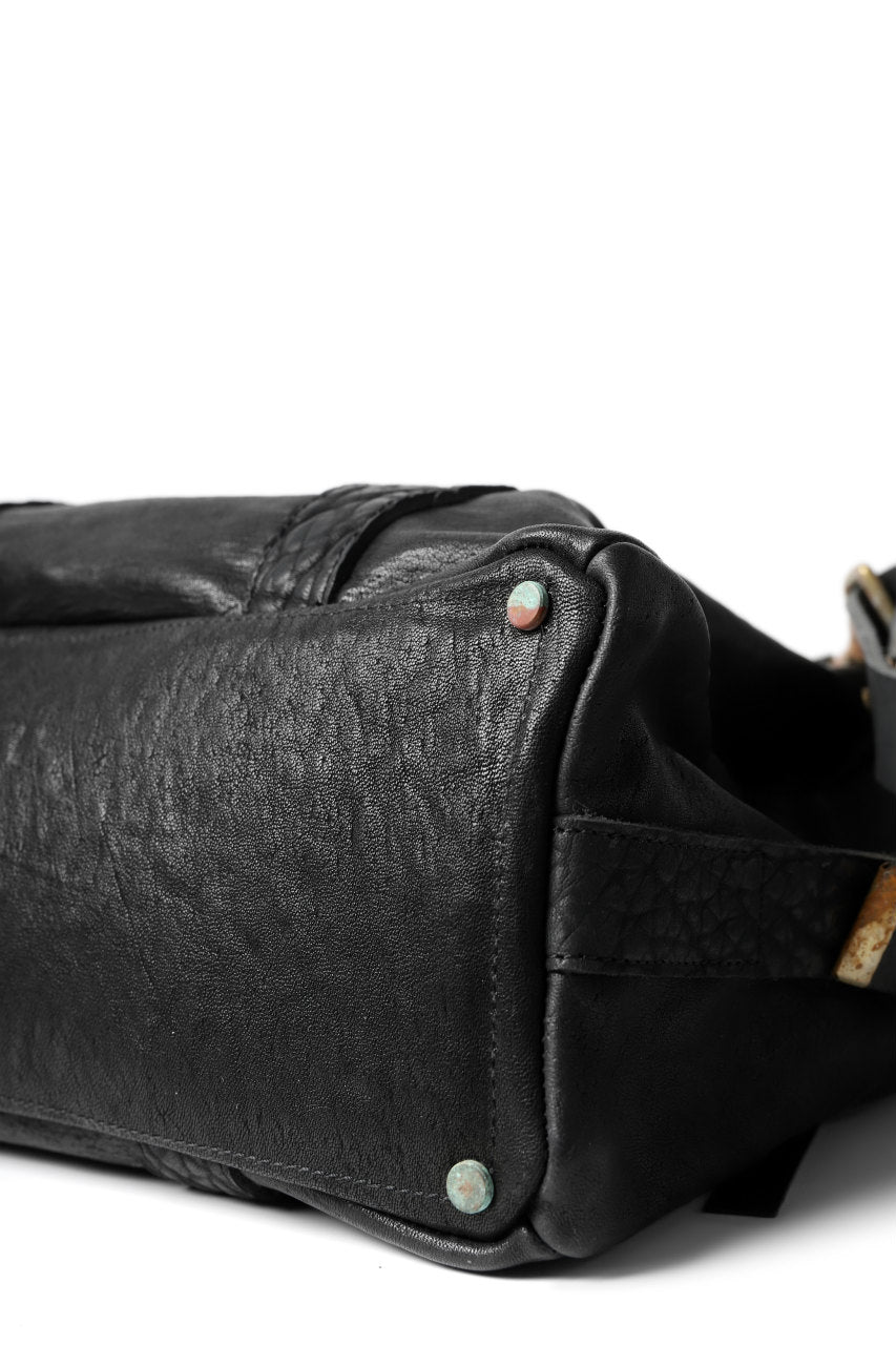 画像をギャラリービューアに読み込む, ierib exclusive 2way Doctors Bag with Strap Belt / FVT Oiled Horse (BLACK)