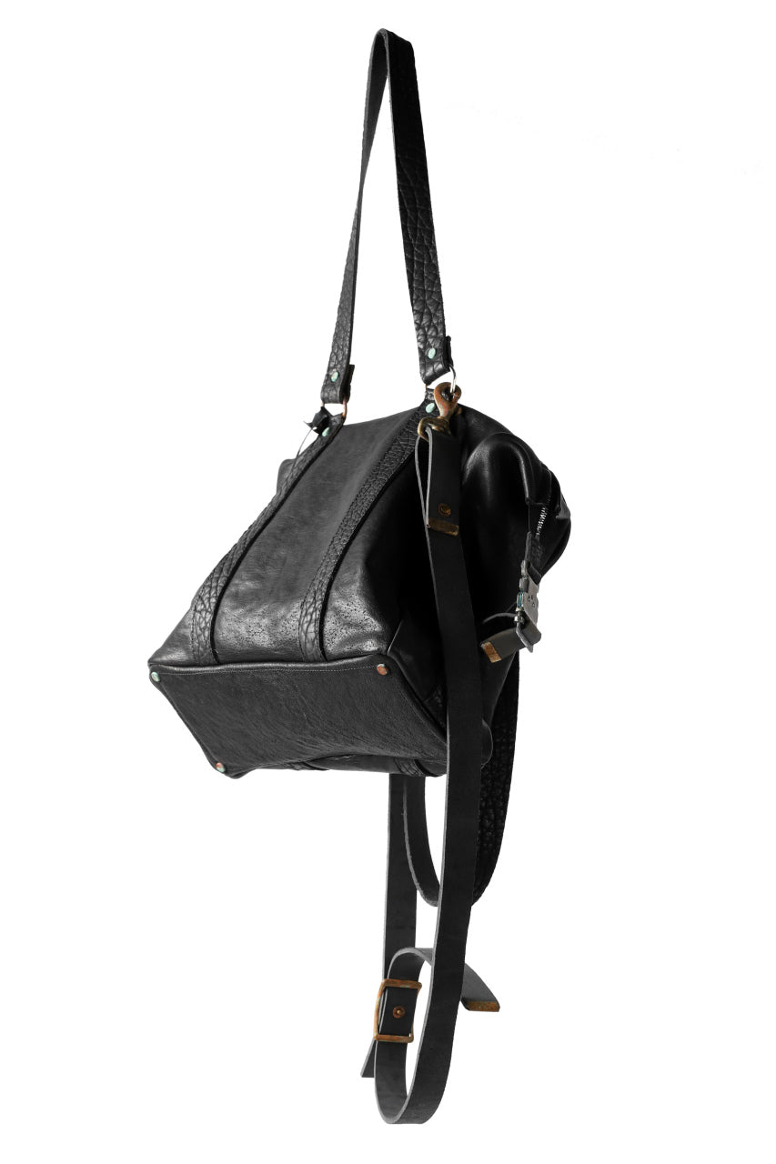 画像をギャラリービューアに読み込む, ierib exclusive 2way Doctors Bag with Strap Belt / FVT Oiled Horse (BLACK)