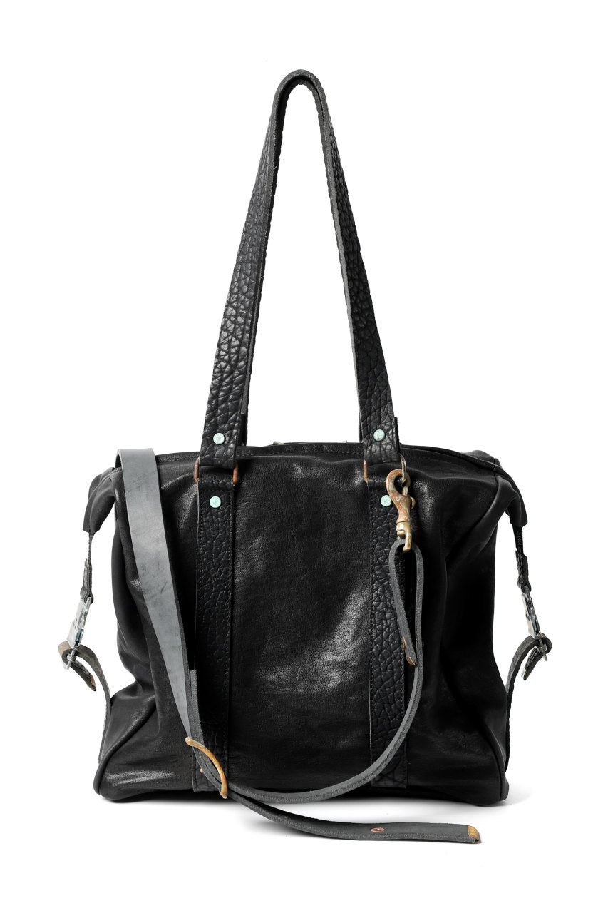 画像をギャラリービューアに読み込む, ierib exclusive 2way Doctors Bag with Strap Belt / FVT Oiled Horse (BLACK)