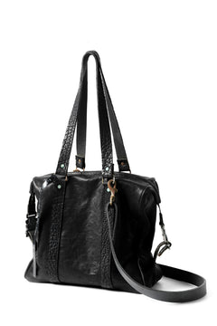 画像をギャラリービューアに読み込む, ierib exclusive 2way Doctors Bag with Strap Belt / FVT Oiled Horse (BLACK)