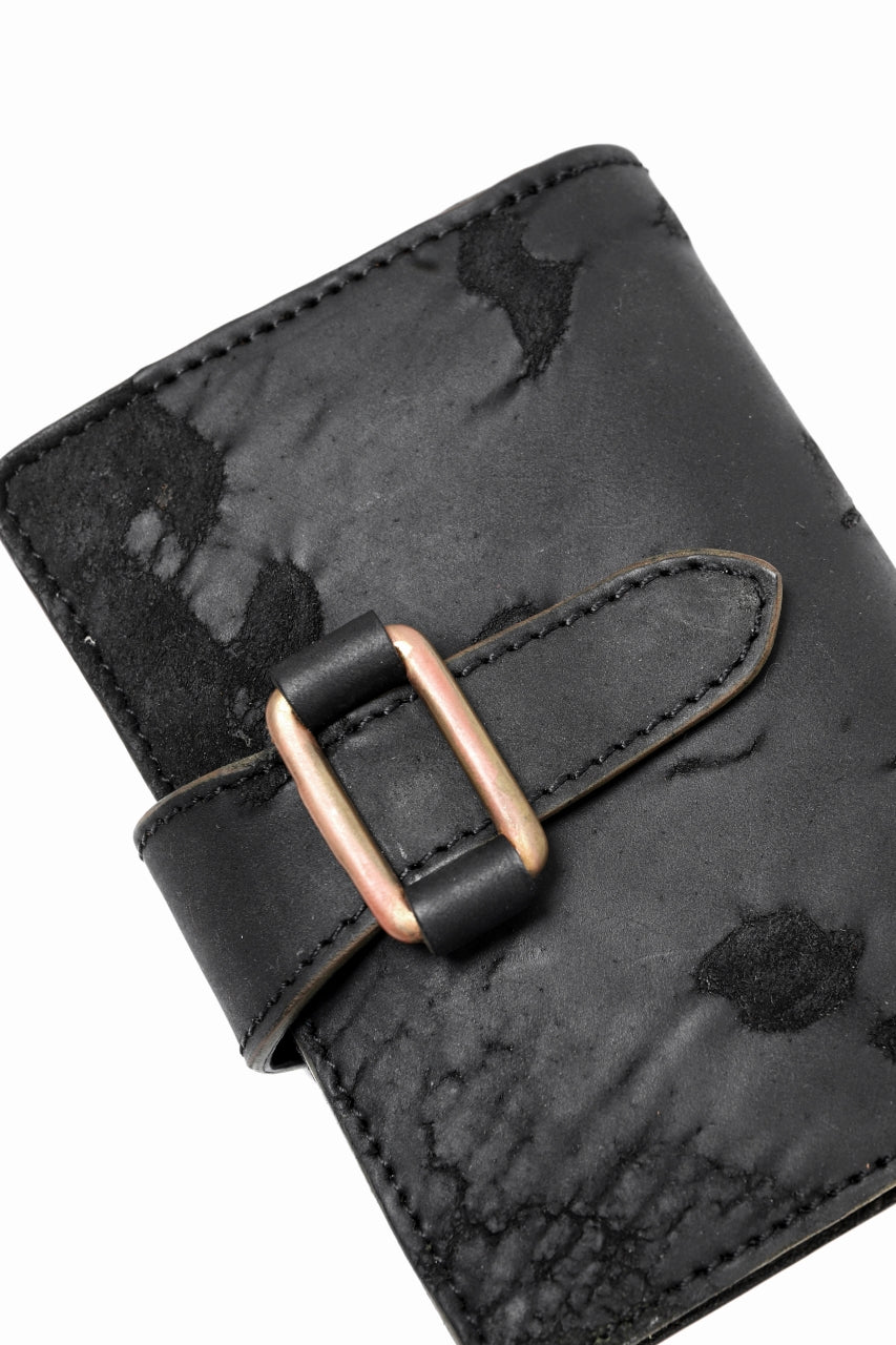 画像をギャラリービューアに読み込む, ierib exclusive LVMH leather wallet / JP inked horse butt (BLACK #A)