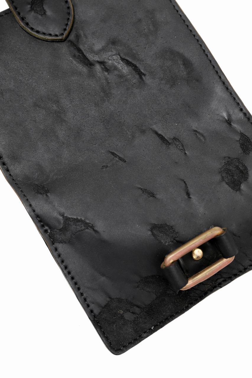 画像をギャラリービューアに読み込む, ierib exclusive LVMH leather wallet / JP inked horse butt (BLACK #A)