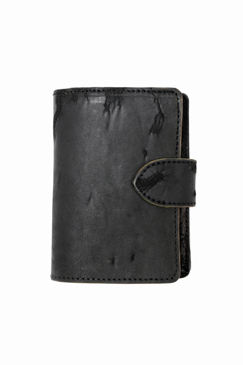 画像をギャラリービューアに読み込む, ierib exclusive LVMH leather wallet / JP inked horse butt (BLACK #B)