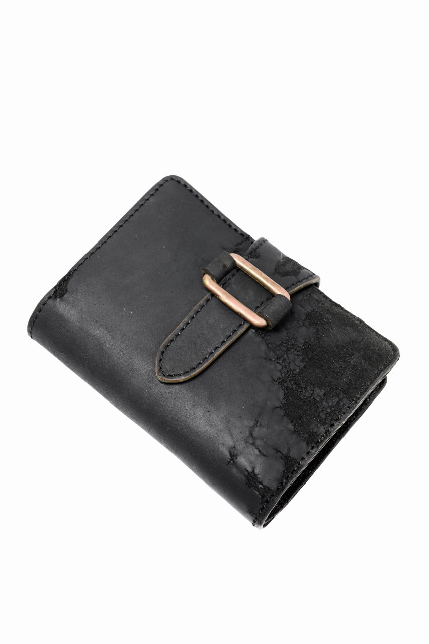 画像をギャラリービューアに読み込む, ierib exclusive LVMH leather wallet / JP inked horse butt (BLACK #B)