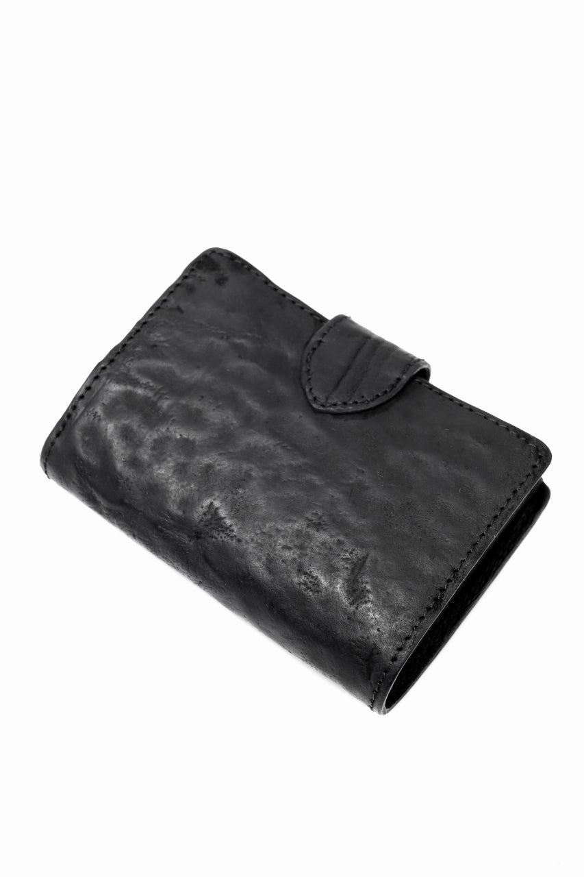 画像をギャラリービューアに読み込む, ierib exclusive LVMH leather wallet / waxy horse butt (BLACK)