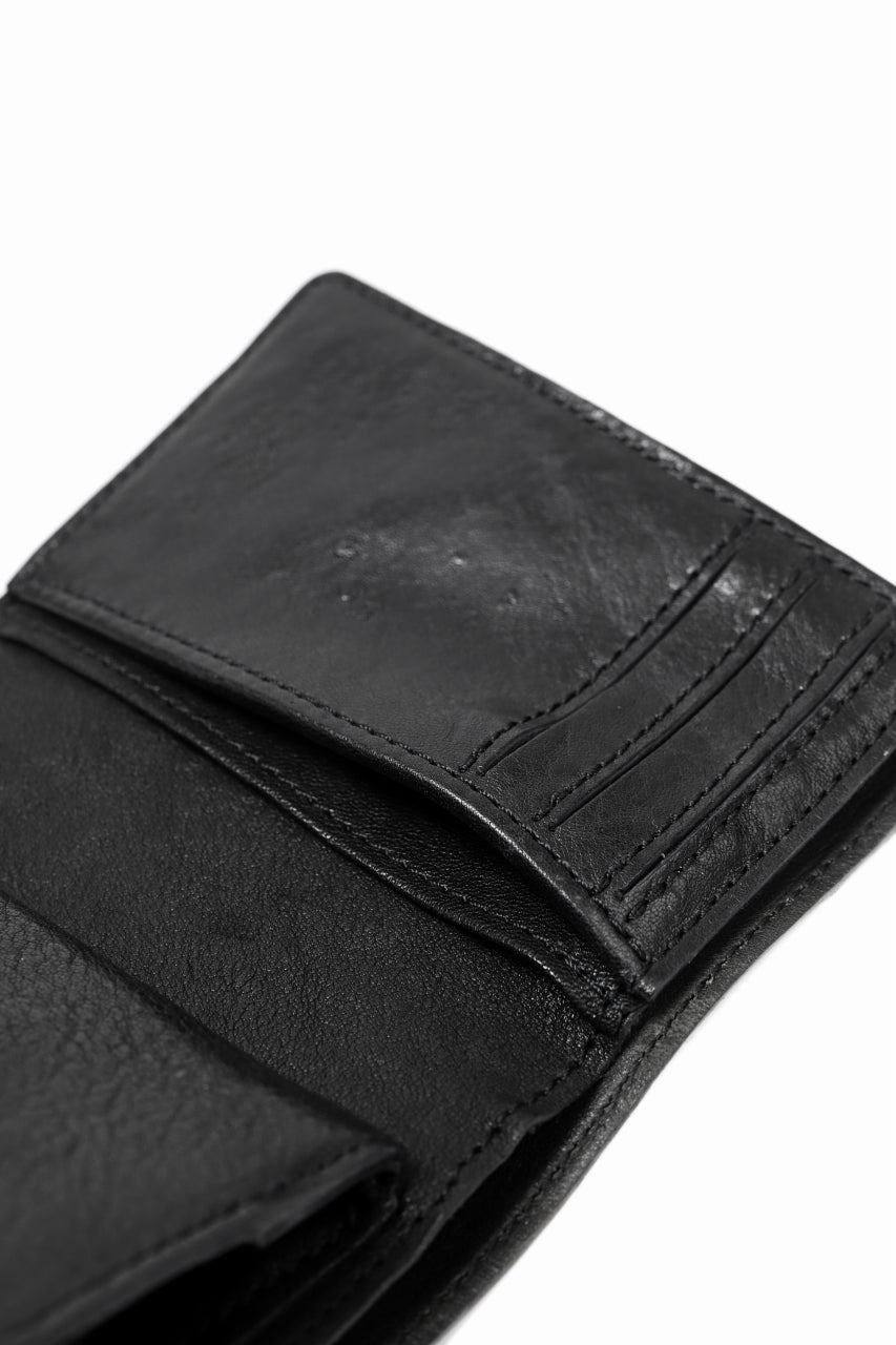 画像をギャラリービューアに読み込む, ierib exclusive LVMH leather wallet / JP inked horse butt (BLACK #B)
