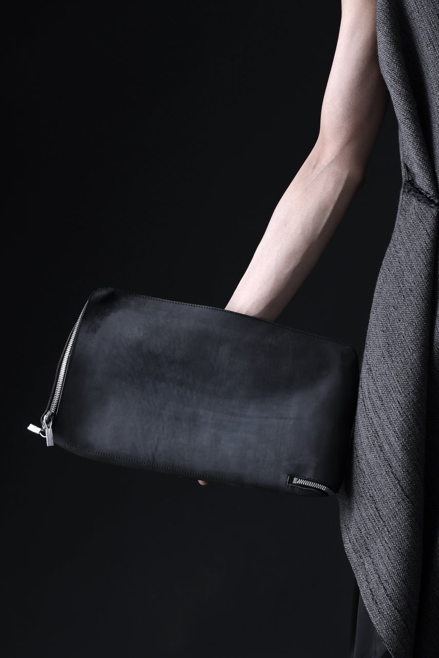 画像をギャラリービューアに読み込む, ierib onepiece clutch-bag / Shell Cordovan (MARBLE GREY #B)