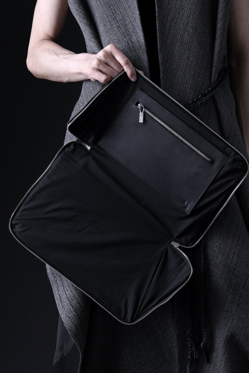 画像をギャラリービューアに読み込む, ierib onepiece clutch-bag / Shell Cordovan (MARBLE GREY #B)