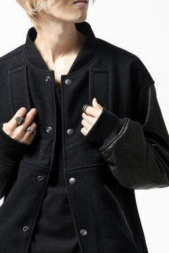 画像をギャラリービューアに読み込む, CHANGES VINTAGE REMAKE VARSITY JACKET (MULTI BLACK #A)