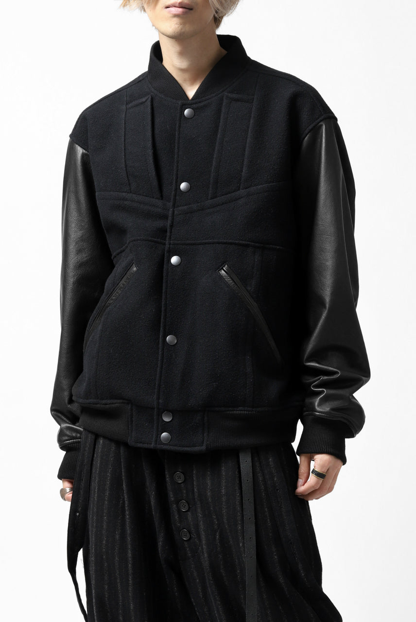 画像をギャラリービューアに読み込む, CHANGES VINTAGE REMAKE VARSITY JACKET (MULTI BLACK #A)