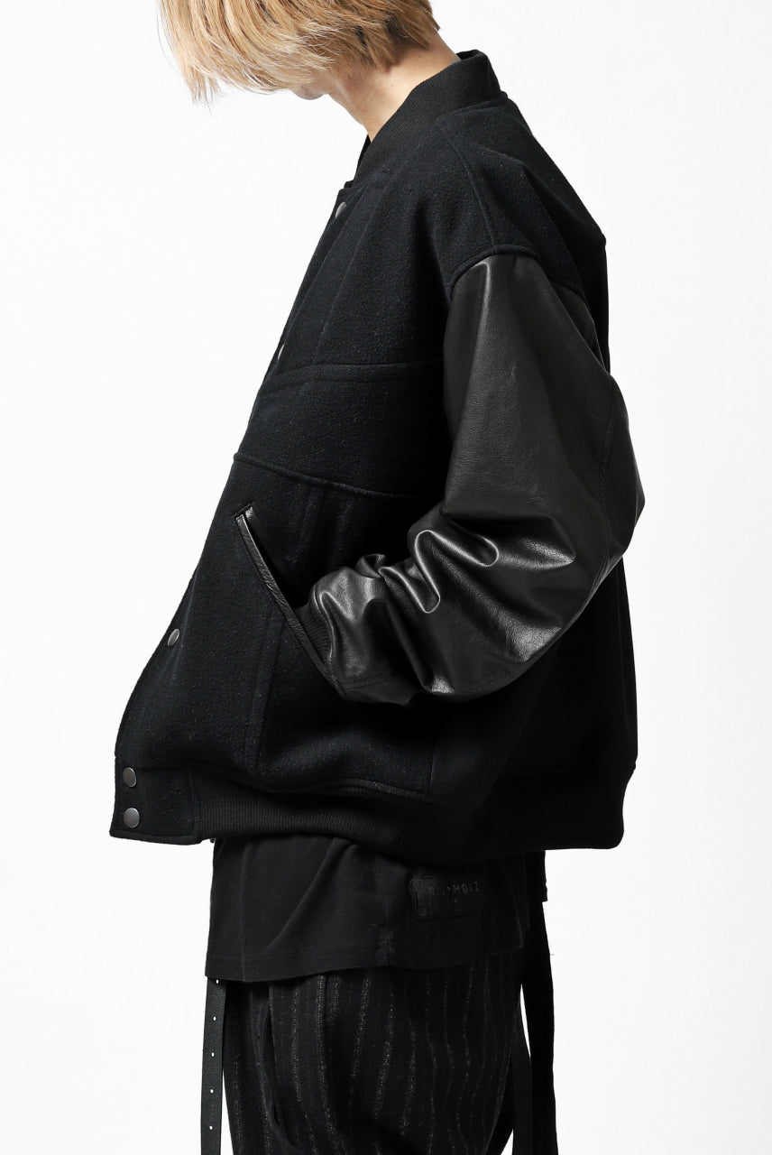 画像をギャラリービューアに読み込む, CHANGES VINTAGE REMAKE VARSITY JACKET (MULTI BLACK #A)