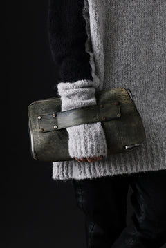画像をギャラリービューアに読み込む, ierib onepiece clutch-bag / Marble Culatta (BLACK #B)