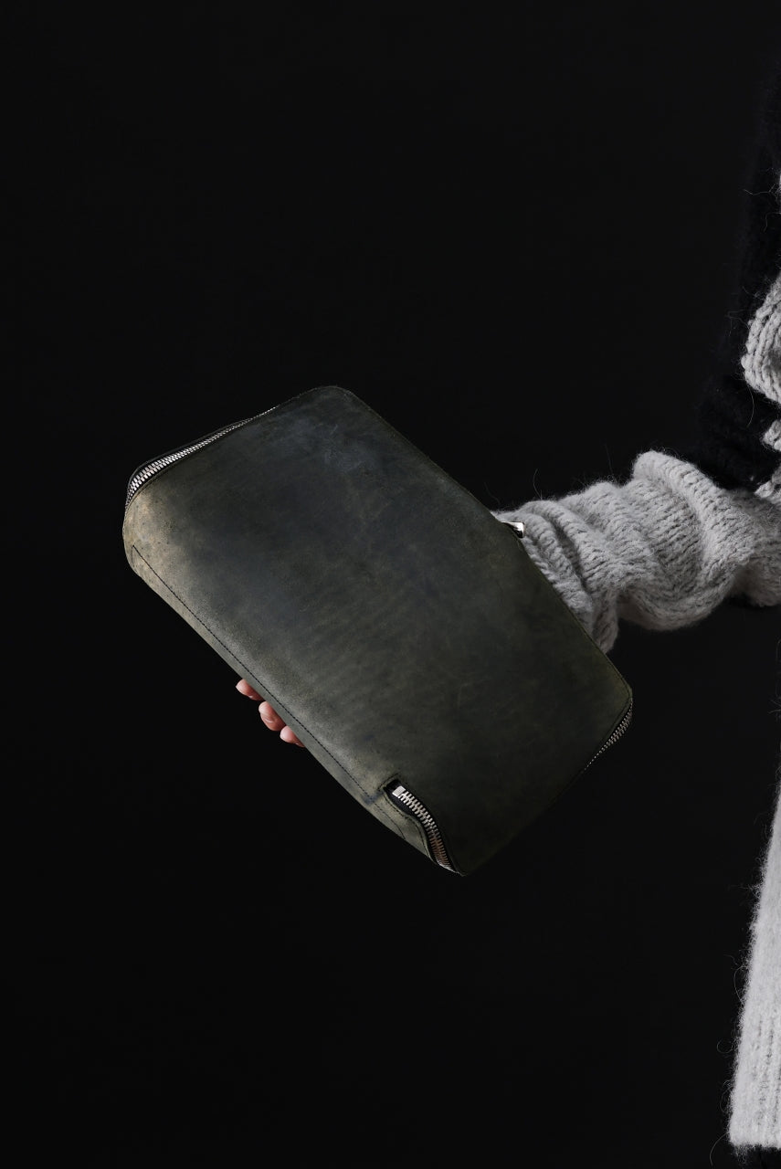 画像をギャラリービューアに読み込む, ierib onepiece clutch-bag / Marble Culatta (BLACK #B)